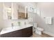 Modern bathroom with double vanity, shower, and updated fixtures at 769 Penn Ne Ave, Atlanta, GA 30308