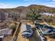 Aerial view of the house and surrounding area at 363 Roselane Nw St, Marietta, GA 30060