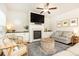 Spacious living room with a fireplace and built-in shelving at 830 Corsiglia, Marietta, GA 30060