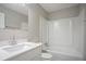 Clean bathroom with a shower/tub combo at 2026 Morris Dr, Riverdale, GA 30296