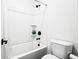 Clean bathroom with shower/tub combo and white fixtures at 330 Mount Zion Rd, Hapeville, GA 30354