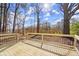 Spacious deck overlooks a wooded backyard at 3460 Fairlane Dr, Atlanta, GA 30331