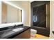 Elegant powder room with marble finishes and modern fixtures at 5180 Howard Rd, Cumming, GA 30040