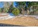 View of the backyard, showcasing ample space and mature trees at 3002 Arabian Woods Dr, Lithonia, GA 30038