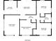 Home floor plan showing the layout of rooms, including the living room, kitchen, and bedrooms at 2405 County Line Sw Rd, Atlanta, GA 30331