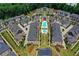 Luxury townhome community offering resort-style pool and lush landscaping at 6770 Cadence Blvd, Atlanta, GA 30328