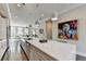 Modern kitchen with large island and breakfast bar at 6770 Cadence Blvd, Atlanta, GA 30328