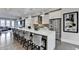 Open concept kitchen features a large island with seating at 6770 Cadence Blvd, Atlanta, GA 30328