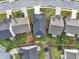 Aerial view of houses in a residential neighborhood at 1862 Weatherbrook Cir, Lawrenceville, GA 30043