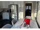 Kitchen with marble table and stainless steel refrigerator at 782 Post Road Way, Stone Mountain, GA 30088