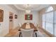 Formal dining room with hardwood floors and chandelier at 3640 Rolling Creek Dr, Buford, GA 30519