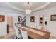 Bright dining room with hardwood floors and chandelier at 3640 Rolling Creek Dr, Buford, GA 30519