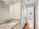 Bathroom with granite countertop and single sink at 975 Seaboard Nw Ave, Atlanta, GA 30318