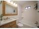 Updated bathroom with new vanity, bathtub and fixtures at 1098 Jefferson Ave, East Point, GA 30344