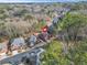 Aerial view of house and surrounding neighborhood, showcasing location and landscape at 127 Ennisbrook Se Dr, Smyrna, GA 30082