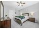 Comfortable bedroom with ceiling fan and ensuite access at 127 Ennisbrook Se Dr, Smyrna, GA 30082