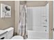 Clean bathroom with a shower/tub combo at 2805 Ellis Pointe Ave, Conyers, GA 30094