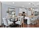 Modern kitchen with white cabinets and a granite island at 2805 Ellis Pointe Ave, Conyers, GA 30094