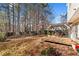 Large backyard with deck and pergola, surrounded by trees at 2464 Insdale Nw Trce, Acworth, GA 30101