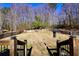 Large backyard with wooden fence, providing ample space for outdoor activities at 123 Hollow Springs Dr, Hiram, GA 30141