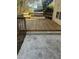 Wooden deck with built-in benches and backyard access at 3575 Oakvale Falls Ct, Decatur, GA 30034