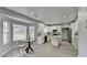 Modern kitchen featuring white cabinets and an island at 5102 Anclote Dr, Alpharetta, GA 30022