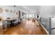 Spacious open-concept living and dining area showcasing hardwood floors and modern finishes at 160 Vanira Se Ave # A, Atlanta, GA 30315