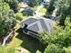 Aerial view of the house, highlighting its rear elevation and patio at 4840 Northway Dr, Atlanta, GA 30342