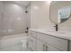 Modern bathroom with a tub, toilet and vanity at 4840 Northway Dr, Atlanta, GA 30342