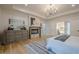 Main bedroom with fireplace, hardwood floors and walk-in closet at 4840 Northway Dr, Atlanta, GA 30342