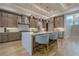 Modern kitchen with white quartz island and light wood cabinets at 4840 Northway Dr, Atlanta, GA 30342