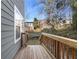 Wooden deck overlooking a backyard with lush greenery at 698 Rochelle Sw Dr, Atlanta, GA 30310