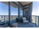 Balcony with comfortable seating and city views at 3630 Peachtree Ne Rd # 2706, Atlanta, GA 30326