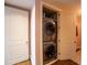 Convenient laundry closet with stackable washer and dryer at 3630 Peachtree Ne Rd # 2706, Atlanta, GA 30326