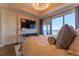 Sun-filled owner's suite features a flat-screen TV and floor to ceiling windows at 3630 Peachtree Ne Rd # 2706, Atlanta, GA 30326