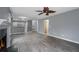 Spacious living room featuring a fireplace and gray walls at 4308 Glenlake Court Northwest, Kennesaw, GA 30144