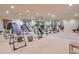 Basement home gym with mirrored walls and various equipment at 1401 Walcutts Nw Way, Marietta, GA 30064
