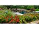 Relaxing pool area with lush flowers at 1401 Walcutts Nw Way, Marietta, GA 30064
