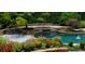 Inviting pool with stonework and colorful landscaping at 1401 Walcutts Nw Way, Marietta, GA 30064