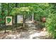 Entrance to a wooded trail with informational signs at 1401 Walcutts Nw Way, Marietta, GA 30064