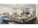 Finished basement featuring comfortable sectional sofa and large TV at 159 Geneva Rd, Canton, GA 30114