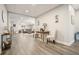 Finished basement with gray flooring, sitting area, and open floor plan at 159 Geneva Rd, Canton, GA 30114