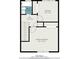 Two-story floor plan, 890 sq ft, primary bedroom on second floor at 6940 Roswell Rd # 16B, Atlanta, GA 30328