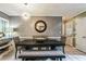 Dining room with a dark wood table and gray chairs at 2543 Laurel View Ct, Snellville, GA 30078