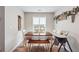 Bright dining area features a table with bench seating at 218 Cynthia Ct, Dallas, GA 30157