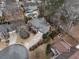 Aerial view of a house with a large yard and driveway, showing its location in a residential area at 4504 Grapevine Ct, Acworth, GA 30102