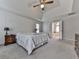 Main bedroom with ensuite bath and ceiling fan at 4504 Grapevine Ct, Acworth, GA 30102