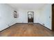 Empty bedroom with hardwood floors and attached bathroom at 1875 Abbie Ln, Jonesboro, GA 30236