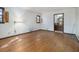 Empty bedroom with hardwood floors and attached bathroom at 1875 Abbie Ln, Jonesboro, GA 30236