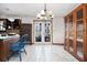 Bright dining area with French doors and built-in cabinetry at 1875 Abbie Ln, Jonesboro, GA 30236